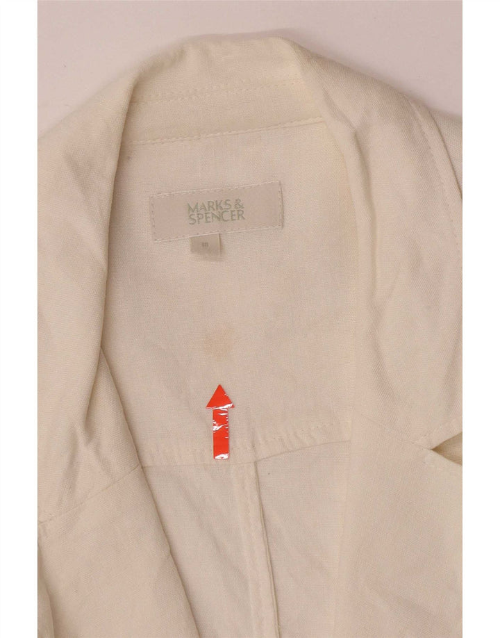 Marks & Spencer női 1 gombos blézerkabát UK 18 XL fehér