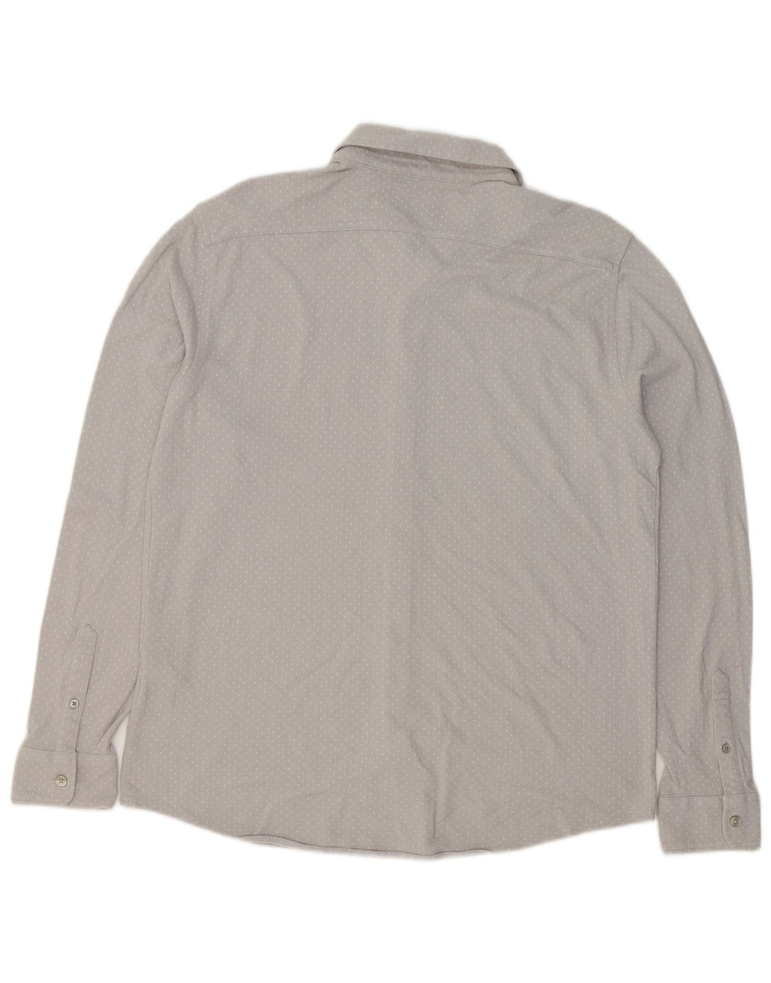 Dockers Mens Shirt Medium Grey Spotted Cotton