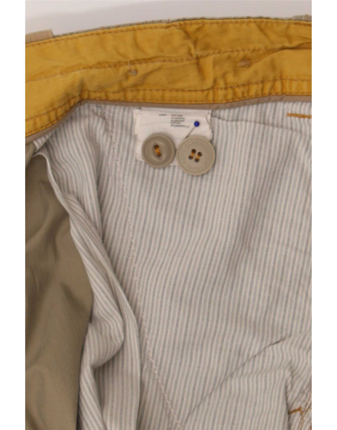 Marlboro Classics Mens Regular Fit Cargo Shorts W40 XL Khaki Cotton