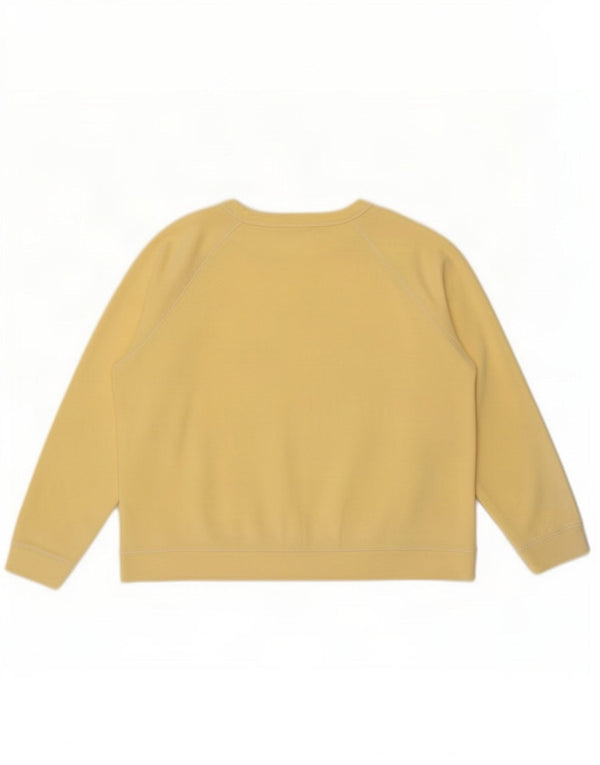 Marks & Spencer Dame Sweatshirt Jumper UK 18 XL Gul Bomuld