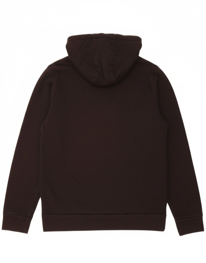CALVIN KLEIN Mens Graphic Hoodie Jumper Medium Black Cotton