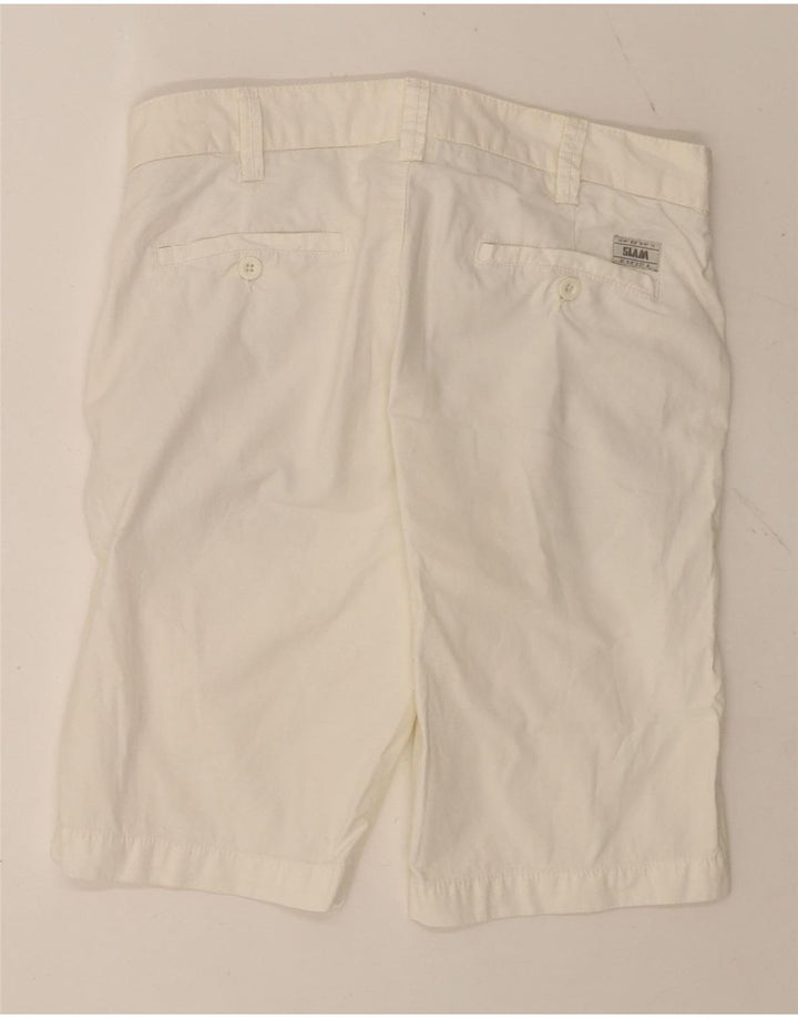 Slam Mens Chino Shorts IT 46 Small W29  White Cotton