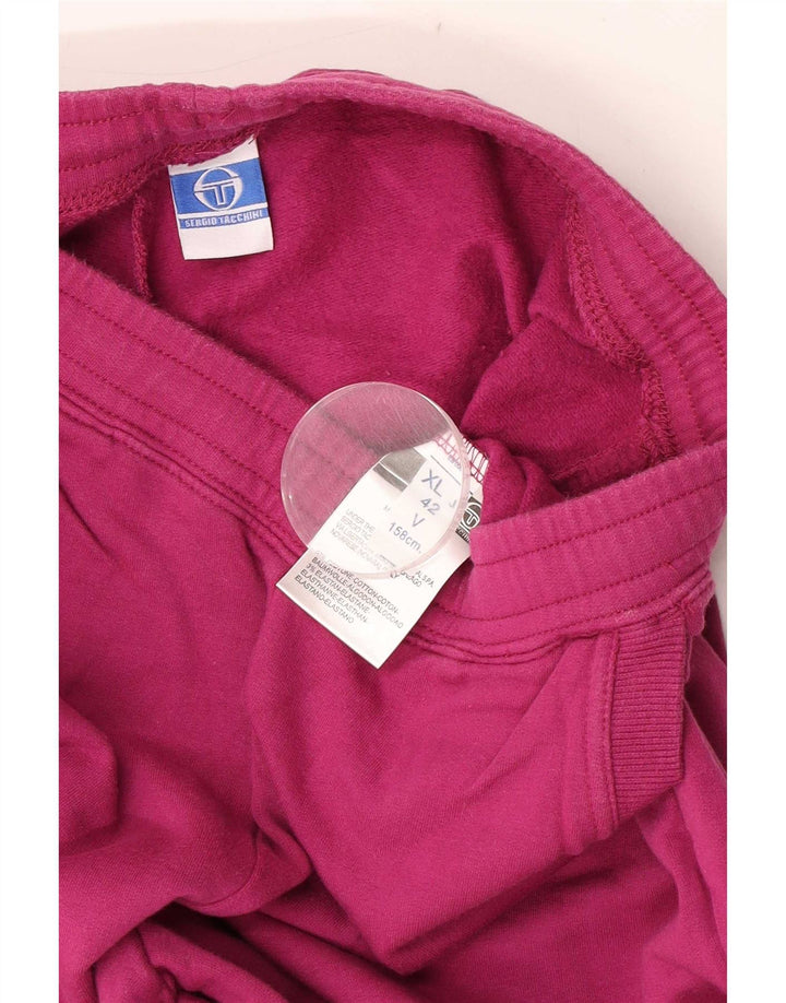 Pantaloni Tuta Donna Sergio Tacchini IT 42 Cotone Rosa Medio