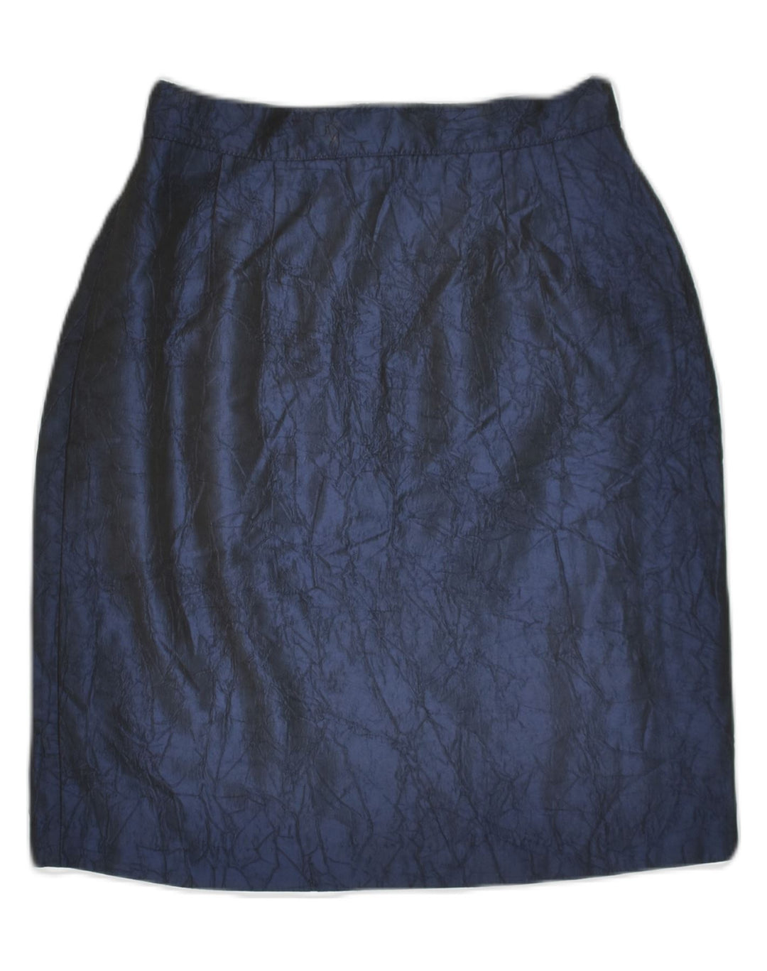 ORNA FARHO Womens Pencil Skirt IT 38  XS W24 Navy Blue Acetate | Vintage Orna Farho | Thrift | Second-Hand Orna Farho | Used Clothing | Messina Hembry 