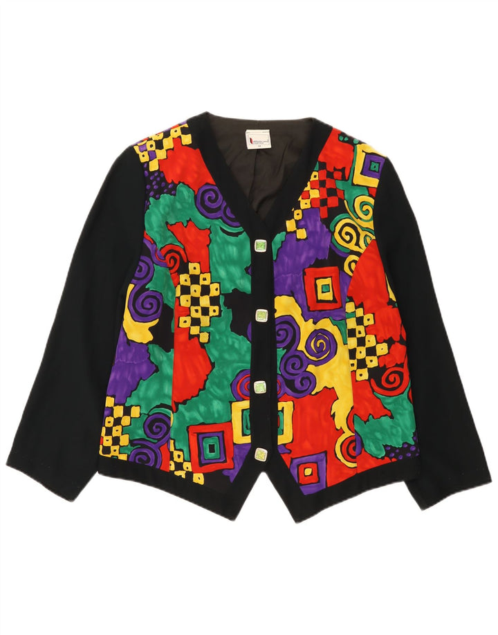 Hermann Lange Damen Blazerjacke mit 3/4-Ärmeln, EU 44, XL, mehrfarbig