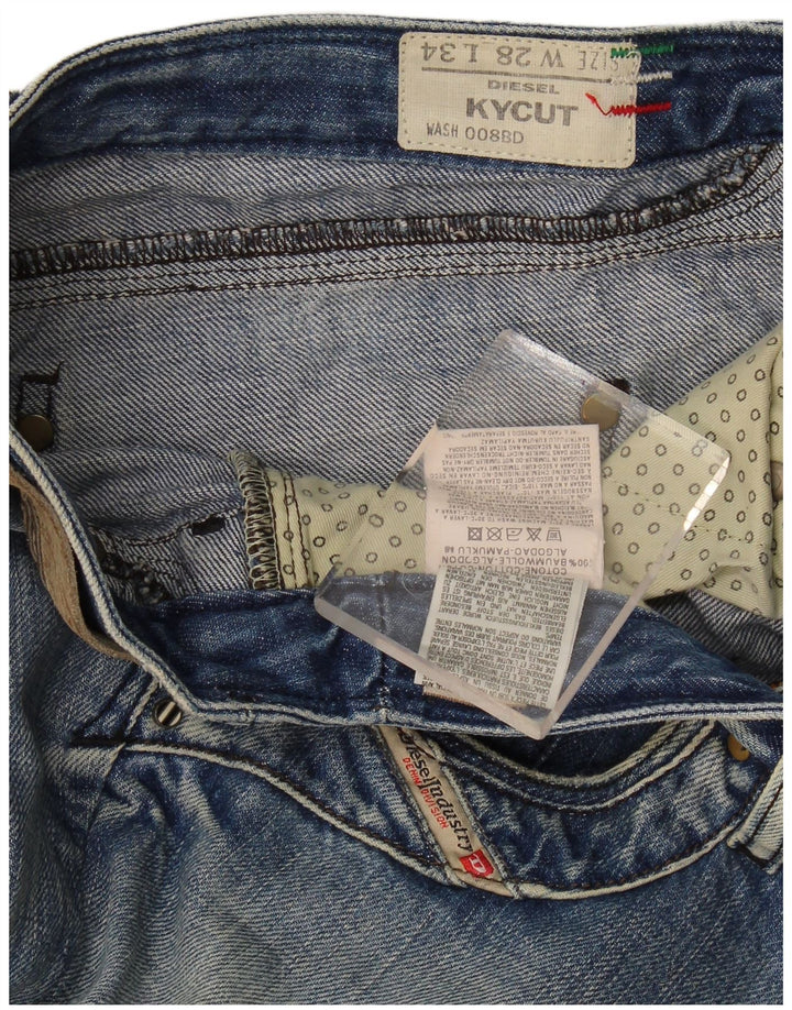 Diesel Womens Kycut Slim Jeans W28 L31 Blue Cotton