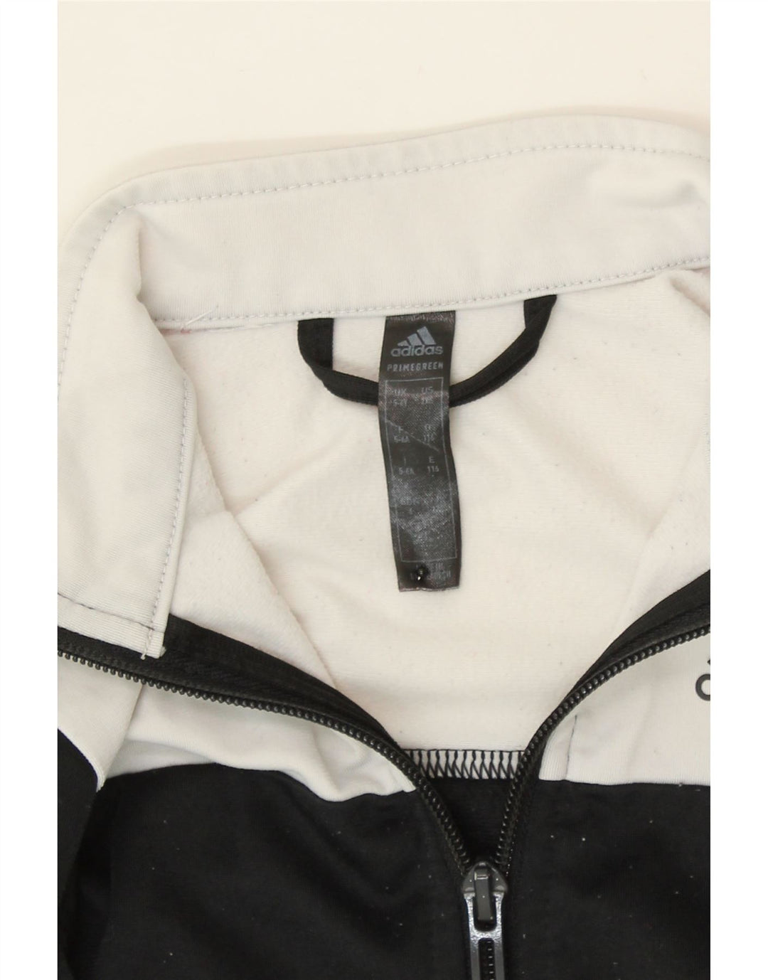 ADIDAS Boys Tracksuit Top Jacket 5-6 Years Black Colourblock Polyester Vintage Adidas and Second-Hand Adidas from Messina Hembry 