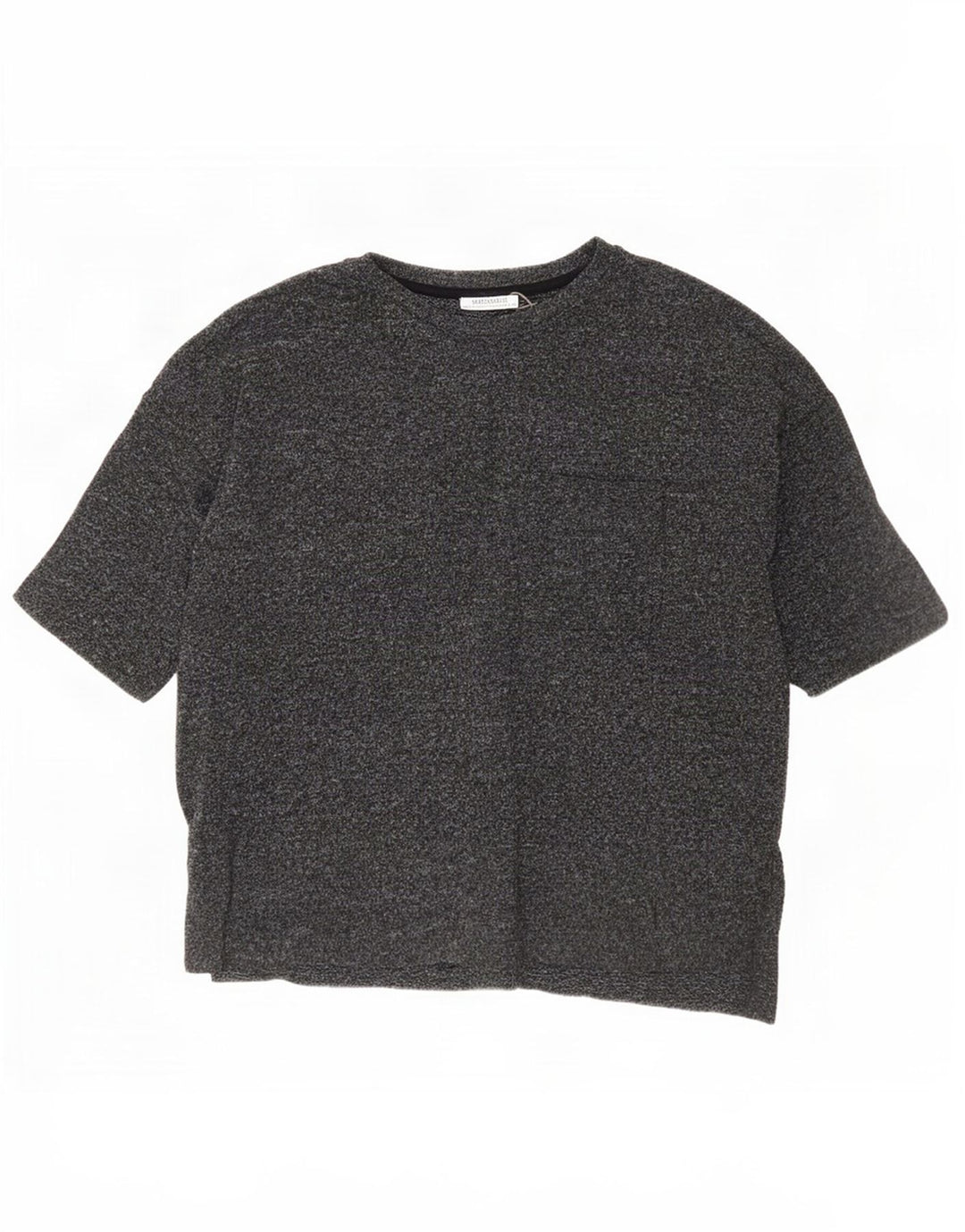 Męski T-shirt Zara Trafaluc, mały, szary, nakrapiany