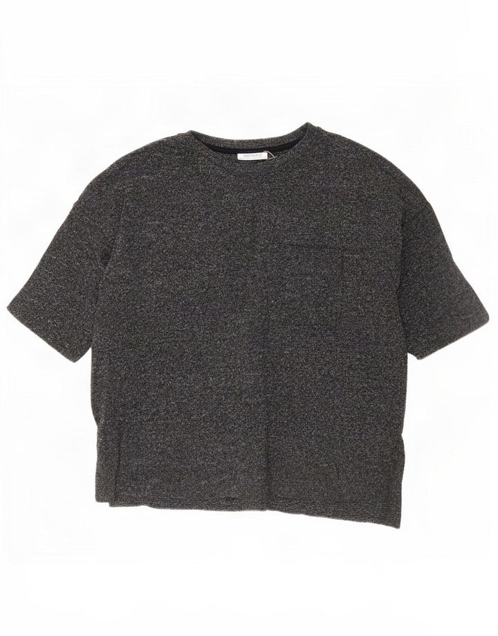 Męski T-shirt Zara Trafaluc, mały, szary, nakrapiany