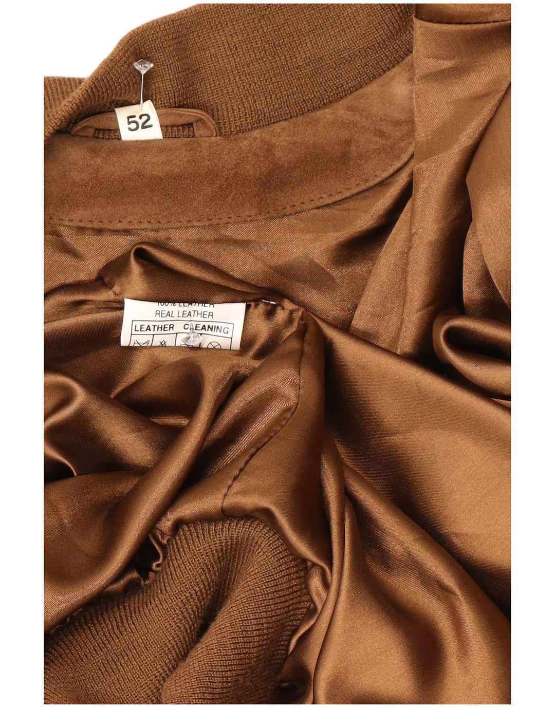 Jaqueta masculina vintage de camurça IT 52 XL couro marrom
