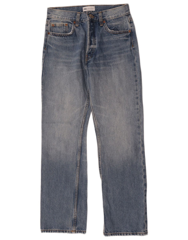 Zara Womens Straight Jeans EU 36 XS W26 L28 Blue