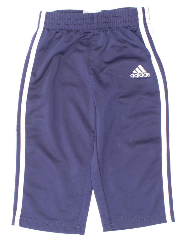 Pantalon de survêtement Adidas bébé garçon 9-12 mois bleu marine polyester