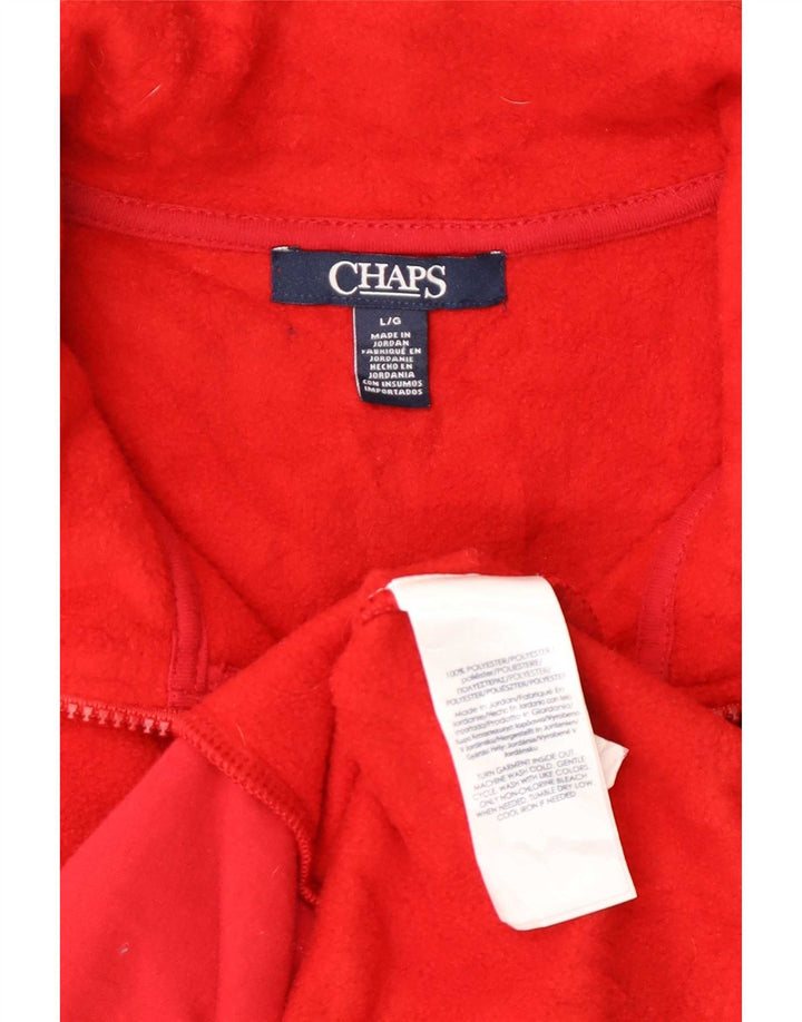 Gilet din fleece pentru femei Chaps UK 16 Poliester roșu mare
