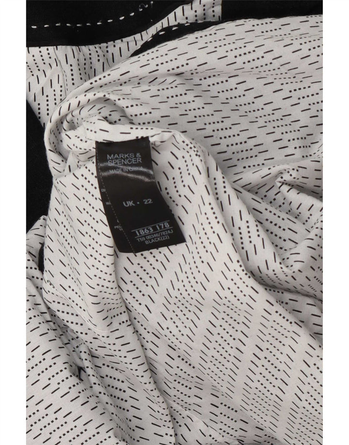 Marks & Spencer Dame 3-knaps blazerjakke UK 22 3XL Grå hør