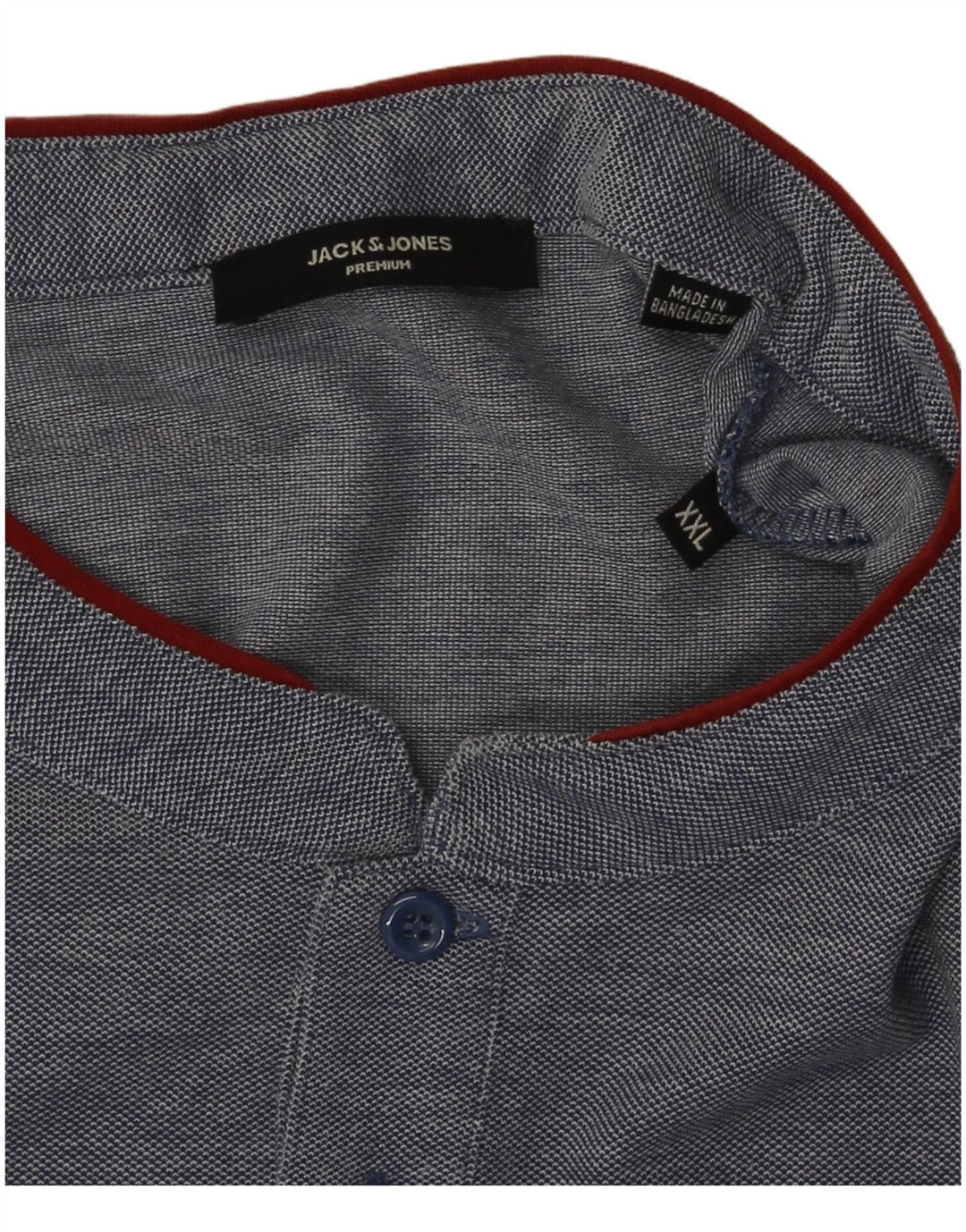 Jack & Jones Mens T-Shirt Top 2XL Navy Blue Flecked