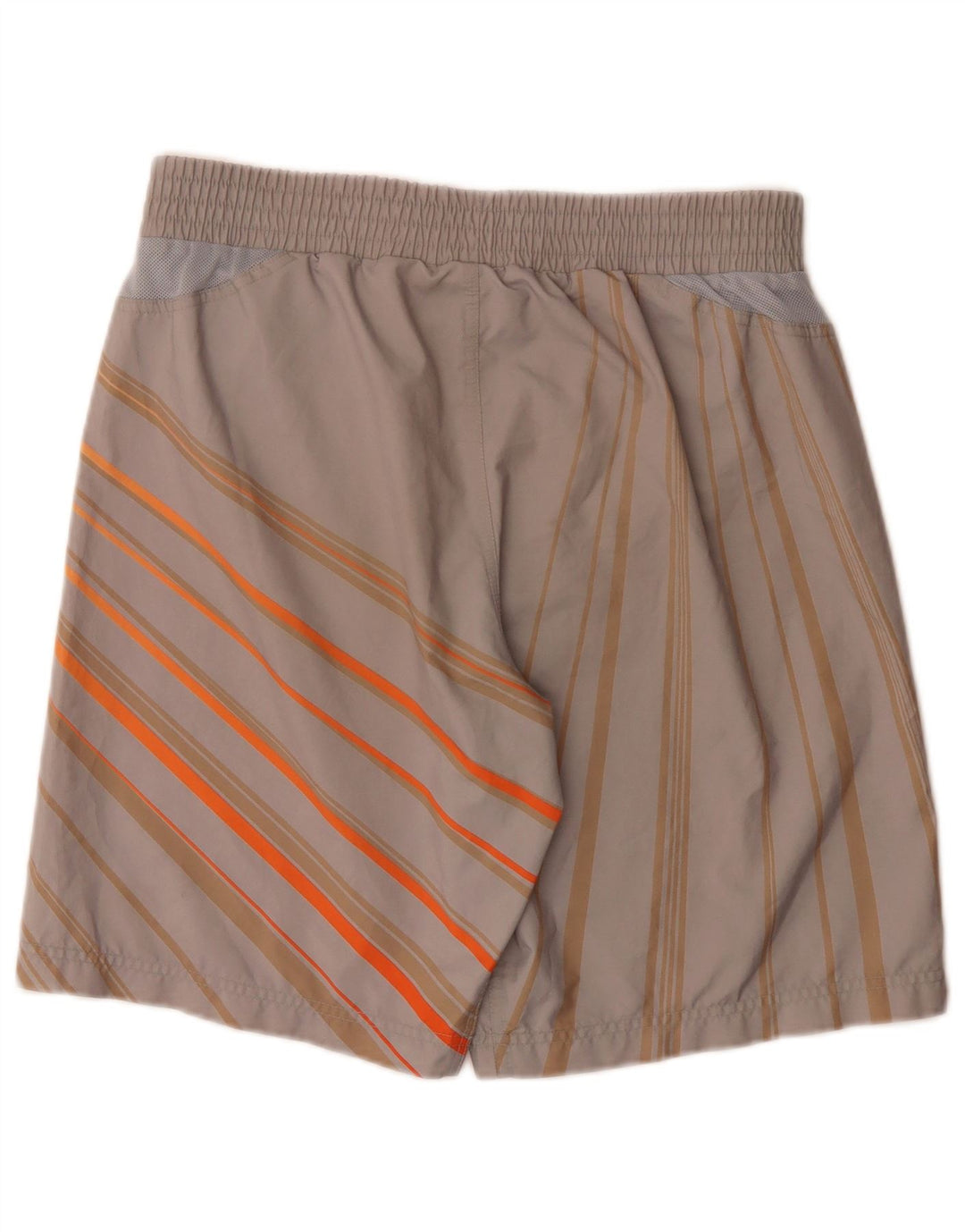 Pantaloncini da bagno Nike da uomo in poliestere a righe grigio medio