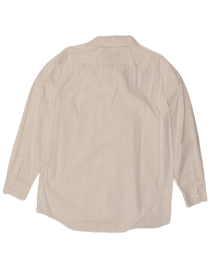 Camicia da uomo Hugo Boss Large in cotone bianco