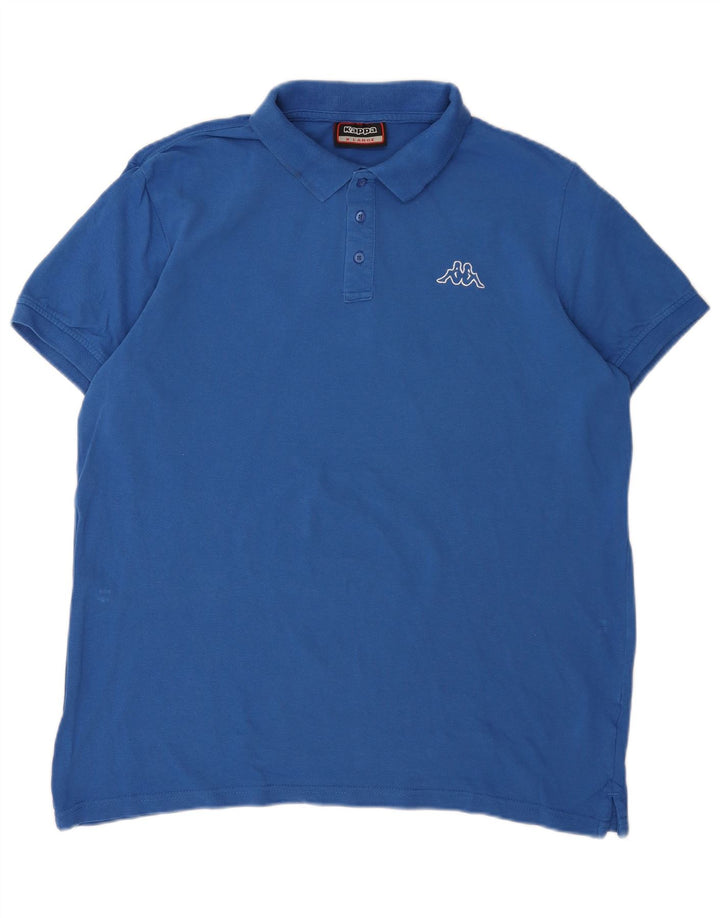 Kappa Mens Polo Shirt XL Blue Cotton
