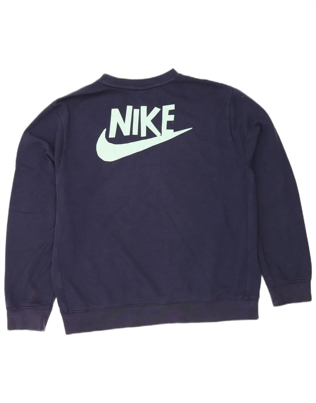 Nike Sweat-shirt graphique en coton bleu marine moyen pour homme