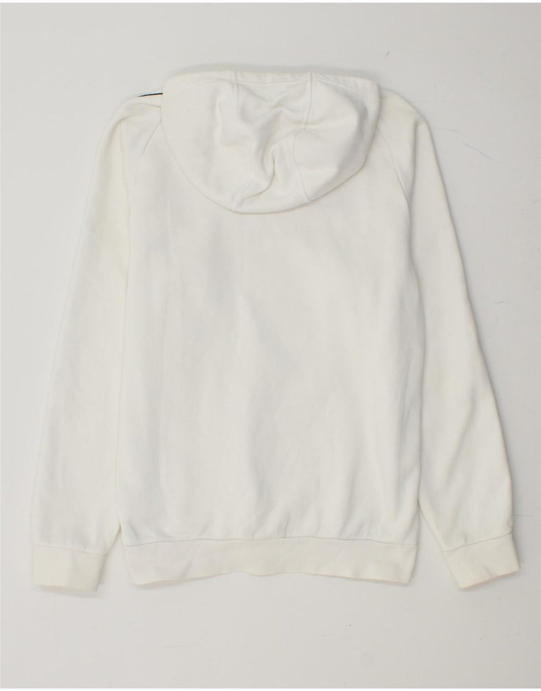 ADIDAS Mens Hoodie Jumper Small White Cotton