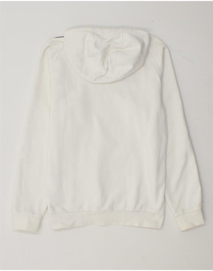 ADIDAS Mens Hoodie Jumper Small White Cotton