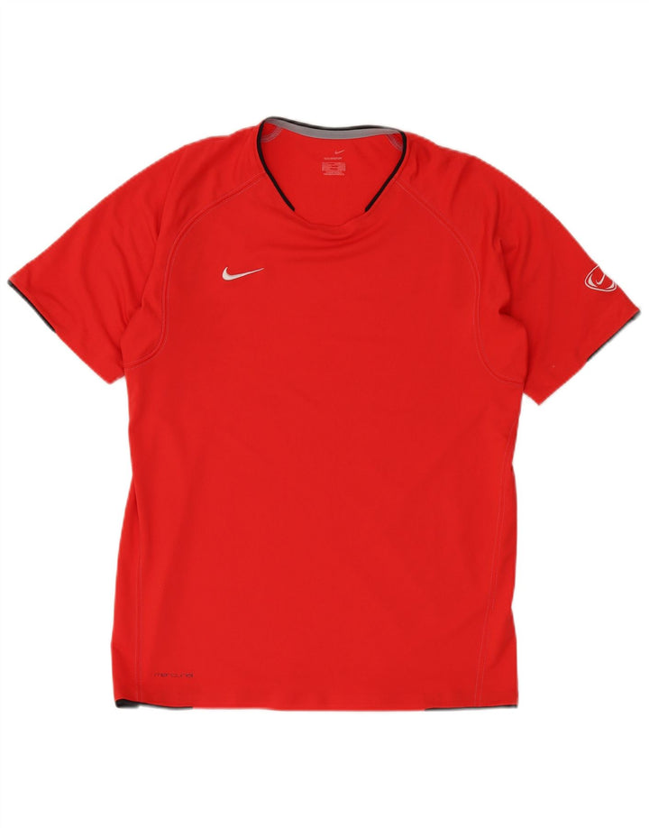 Мужская футболка NIKE среднего размера, красная