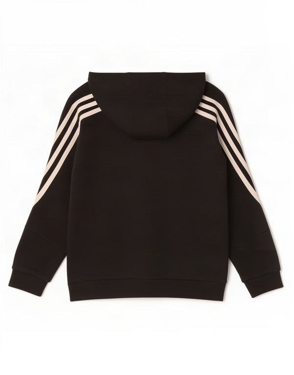 Adidas Chłopięcy Sweter Z Kapturem 9-10 Lat Czarny Bawełniany