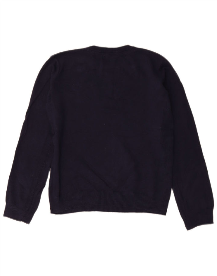 GUESS Boys Crew Neck Jumper Sweater 11-12 Years Navy Blue