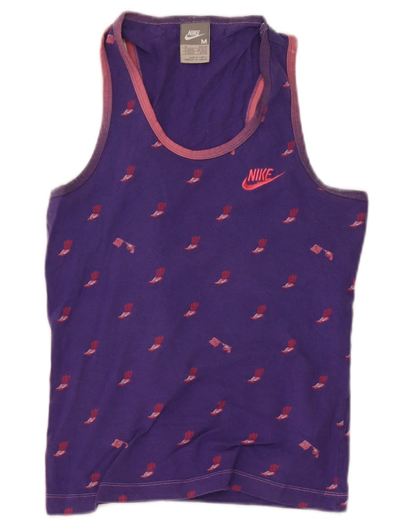 Canotta grafica Nike da donna UK 10/12 viola medio