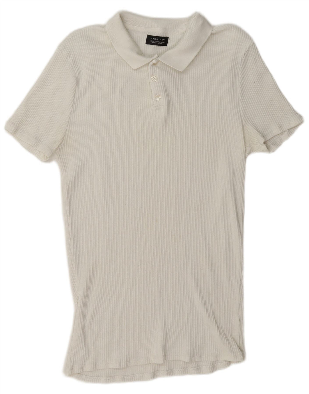 Polo Zara da uomo XL bianca