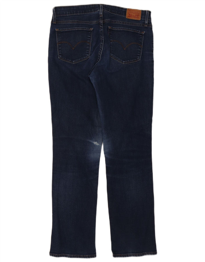 Женские прямые джинсы Levi's 714 W30 L29 темно-синие