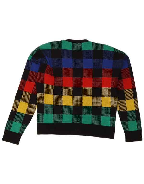 Γυναικείο πουλόβερ Benetton Crew Neck Jumper UK 16 Μεγάλη πολύχρωμη επιταγή