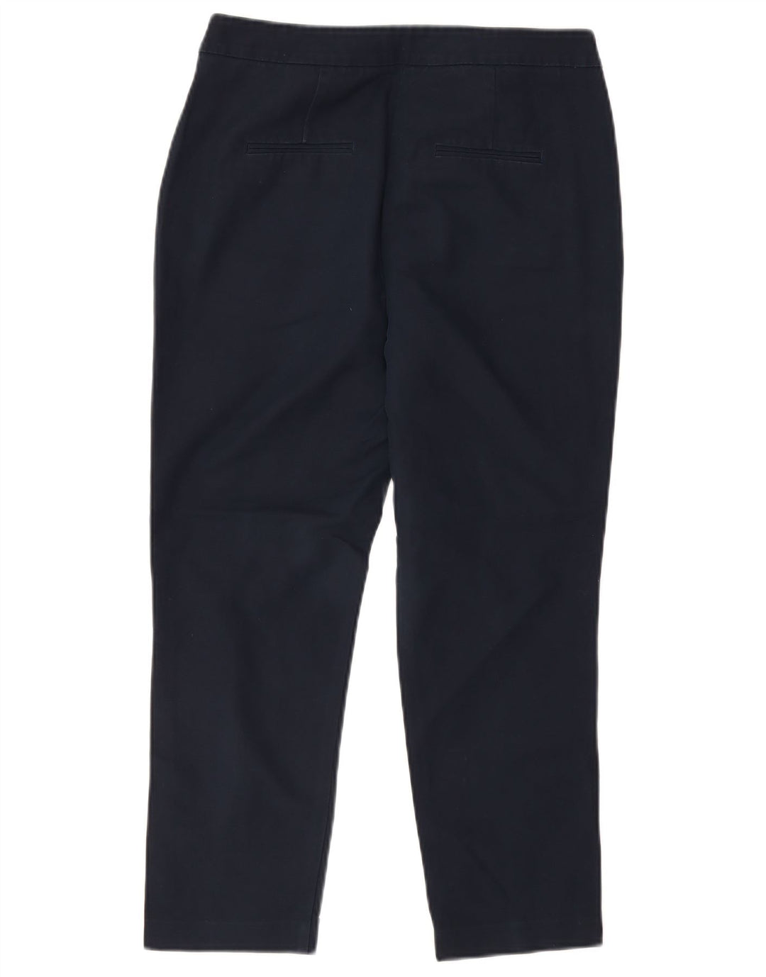 MARKS & SPENCER Womens Cropped Trousers UK 12 Medium W30 L25 Navy Blue