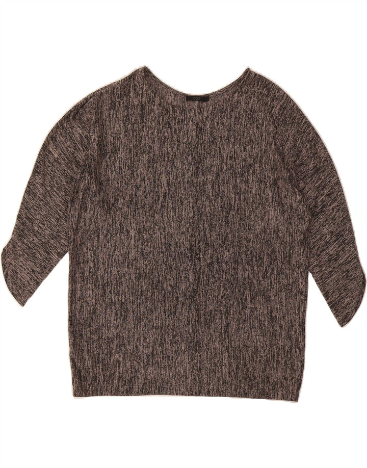 COS Womens Oversized Top 3/4 Sleeve UK 10 Small Grey Flecked Viscose Vintage Cos and Second-Hand Cos from Messina Hembry 