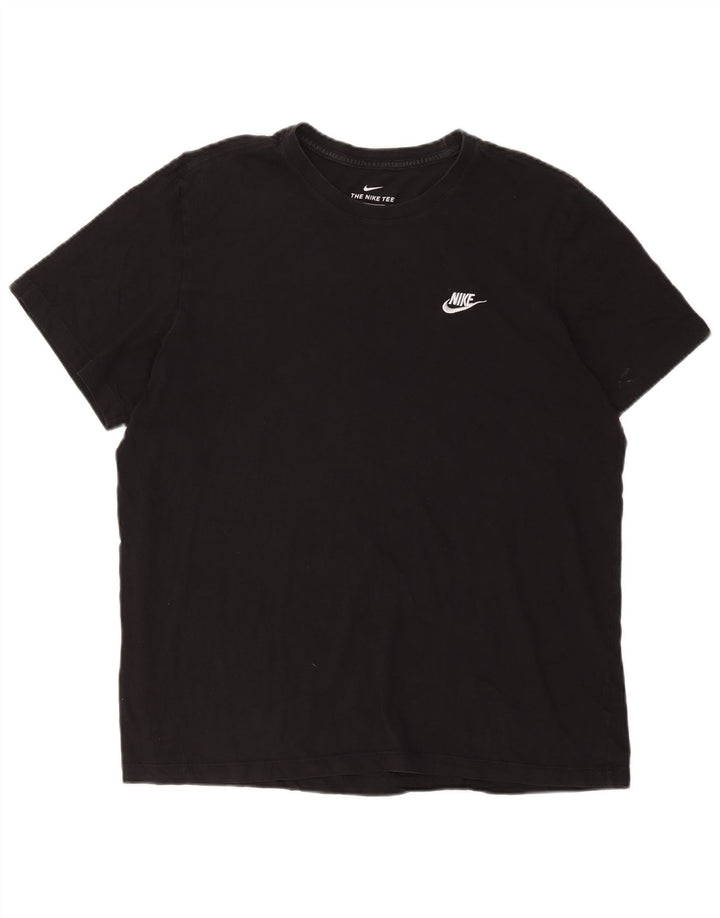 Nike Mens T-Shirt Top XL Black Cotton