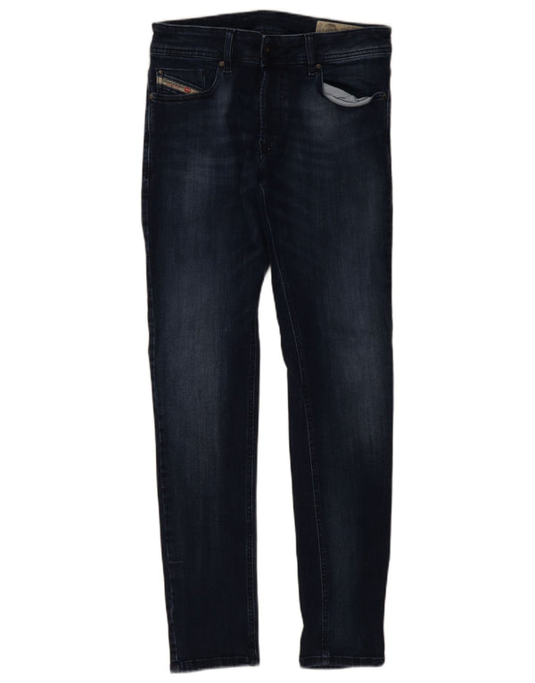 Diesel Mens Skinny Jeans W32 L32 sötétkék pamut