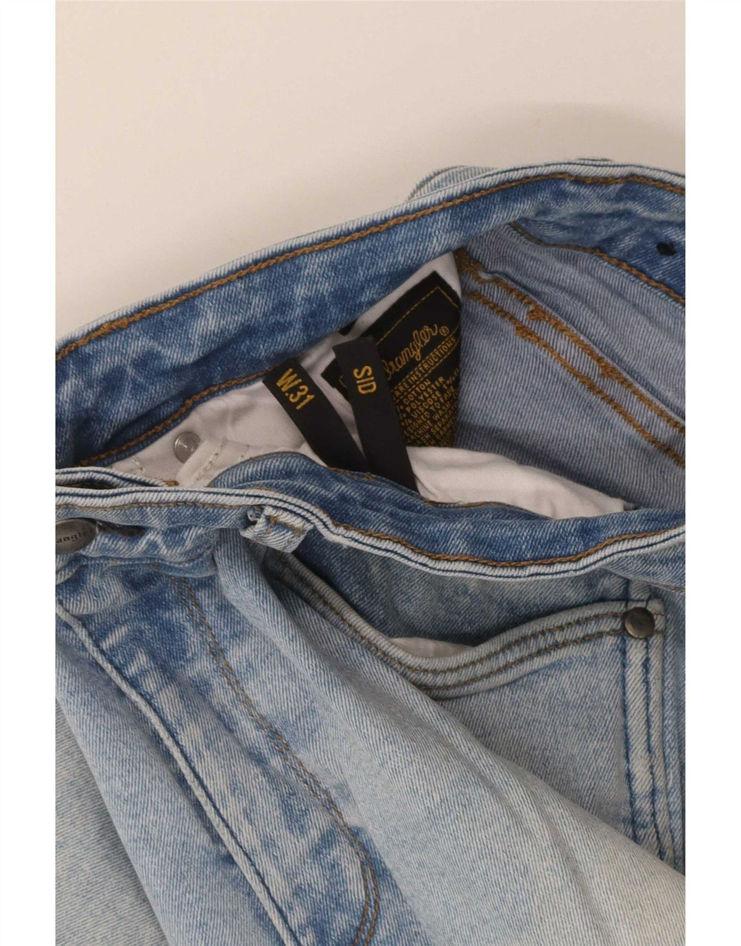 Wrangler Mens Sid Skinny Jeans W31 L29 Blue Cotton