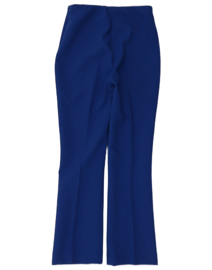 Zara Womens Bootcut Casual Trousers XS W24 L26 Blue Polyester