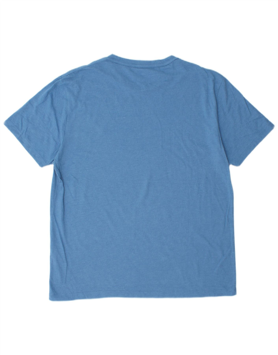 All Saints Mens Regular Fit T-Shirt Top Large Blue Cotton