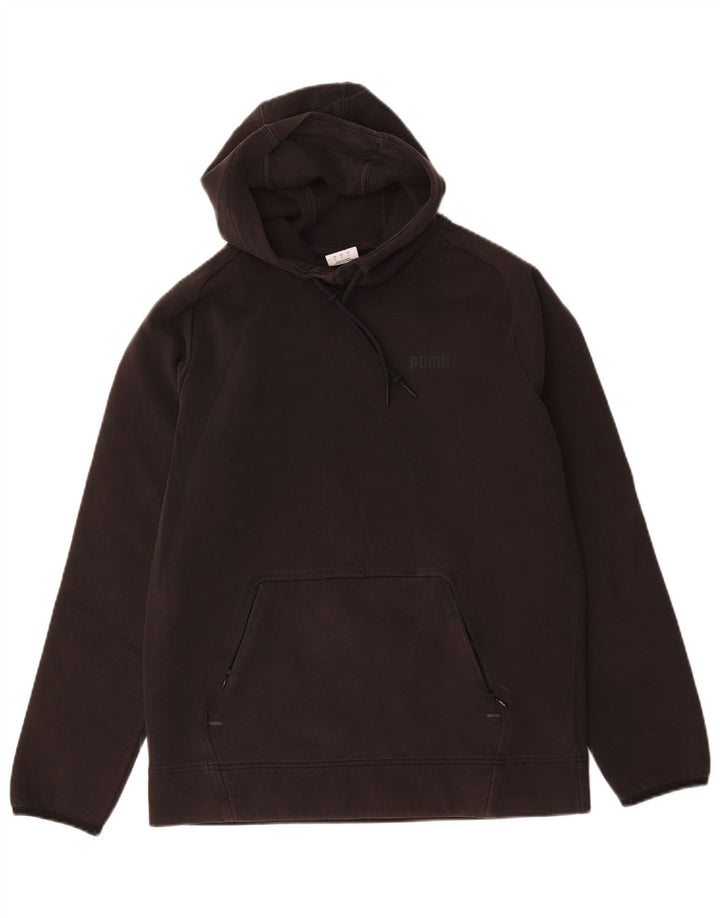 Puma Mens Hoodie Jumper Large Black Cotton