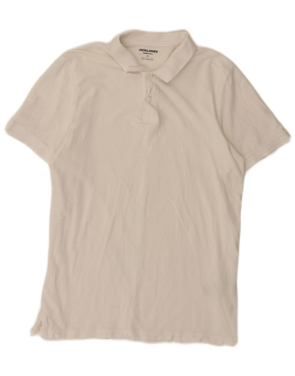 Jack & Jones Herre Regular Fit Polo Shirt Medium White Bomuld
