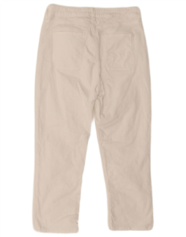 Fat Face Womens Capri Jeans UK 12 Medium W28 L20 White Cotton