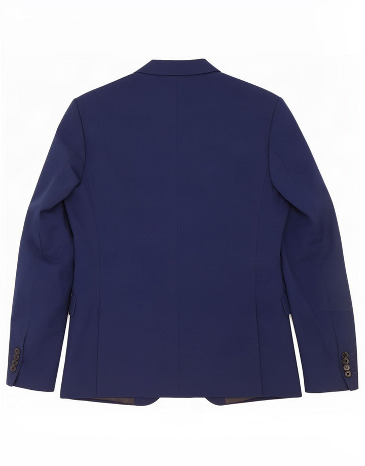 Zara Chaqueta tipo blazer de 2 botones para hombre EU 48 Azul marino mediano