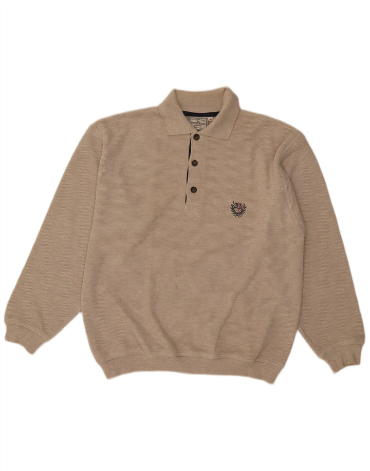 Bounded Waters Herre Polo Neck Jumper Sweater Medium Beige