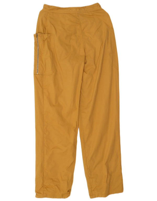 Vintage γυναικείο ίσιο casual παντελόνι IT 42 Medium W24 L30 Yellow
