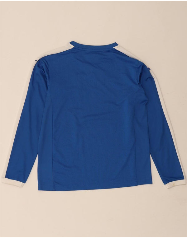 Puma Boys Italia Top Long Sleeve 13-14 Years Blue Colourblock