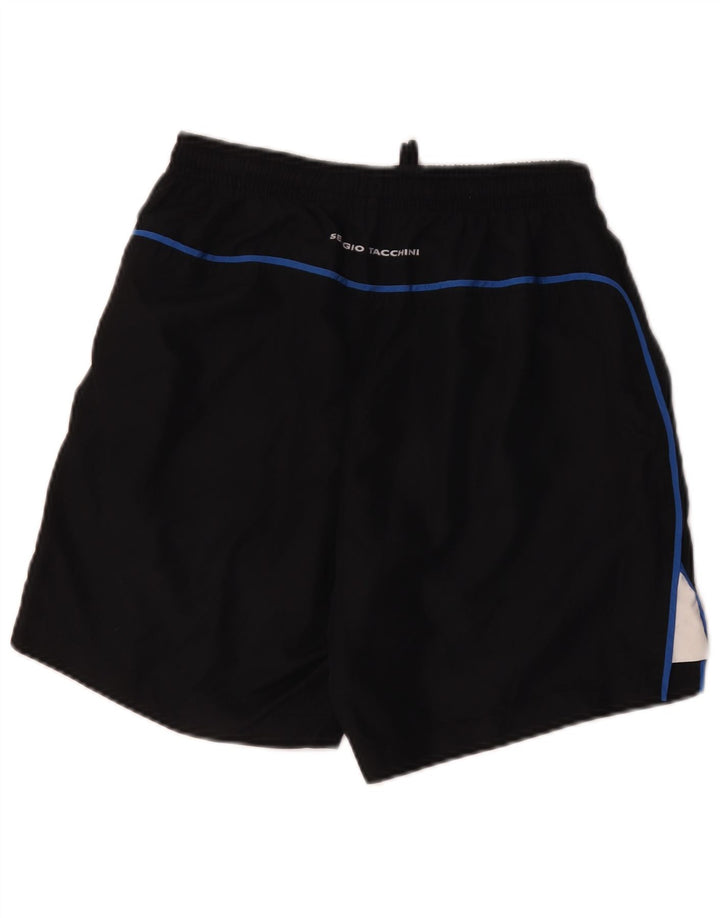 Sergio Tacchini Mens Sport Shorts Medium  Black Colourblock Polyester