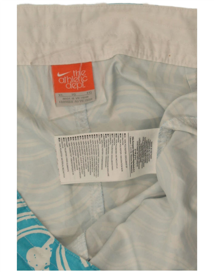 Pantaloni scurți de înot Nike pentru bărbați XL, albastru, poliester geometric