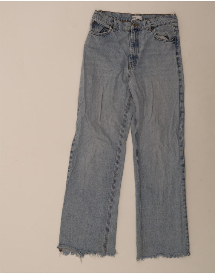 ZARA Womens Wide Leg Jeans EU 40 Medium W30 L32 Blue Cotton