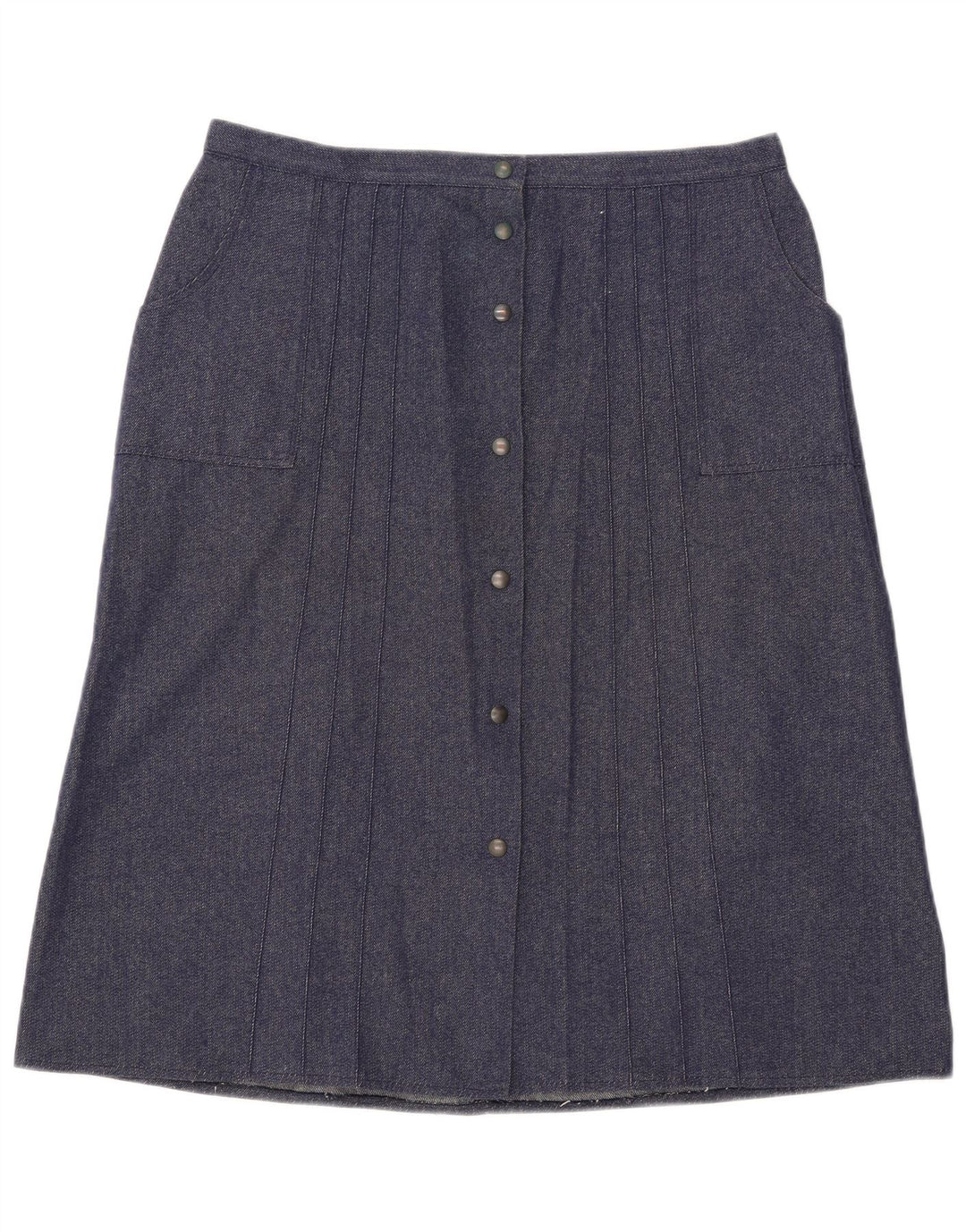 Vintage Womens A-Line Skirt W34 Large Blue